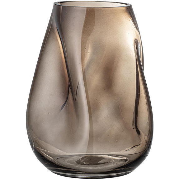 Bloomingville - vaso marrone in vetro