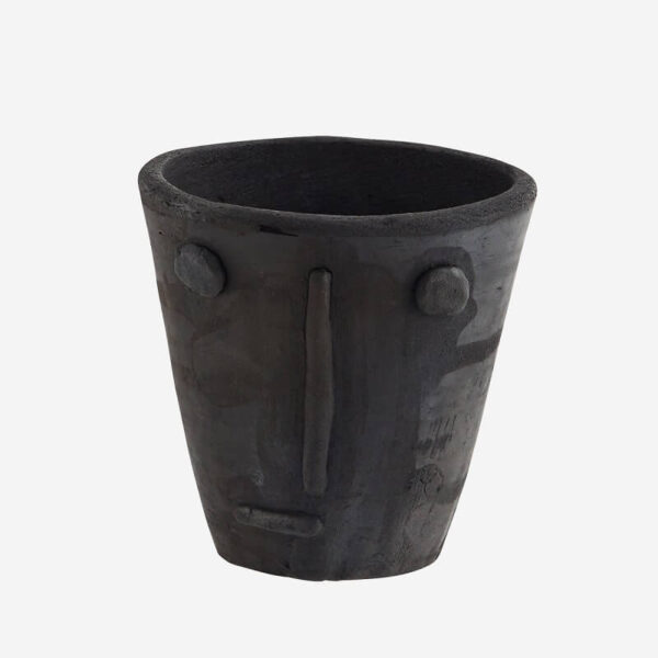 vaso in argilla nera